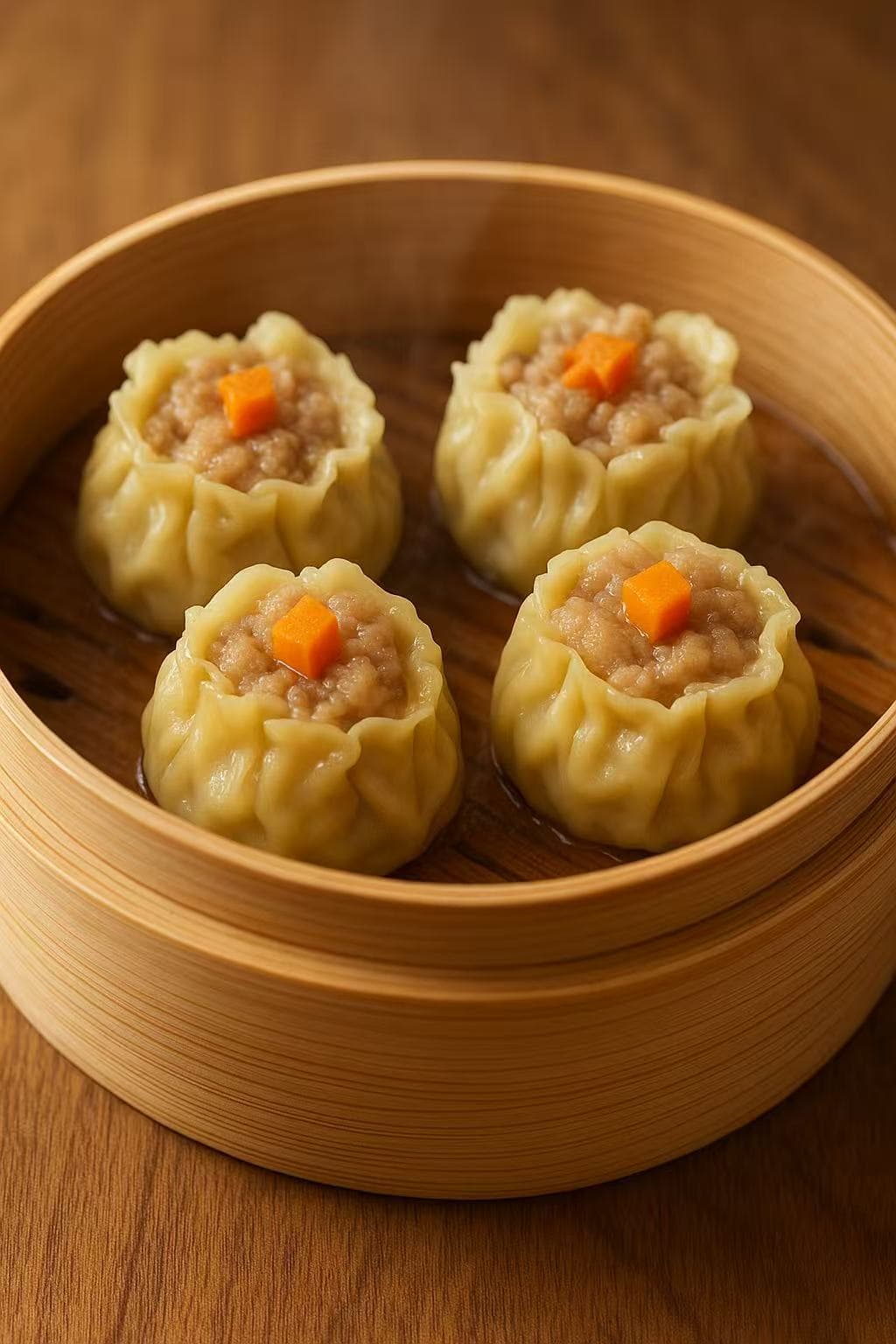 Steamed shumai dumplings